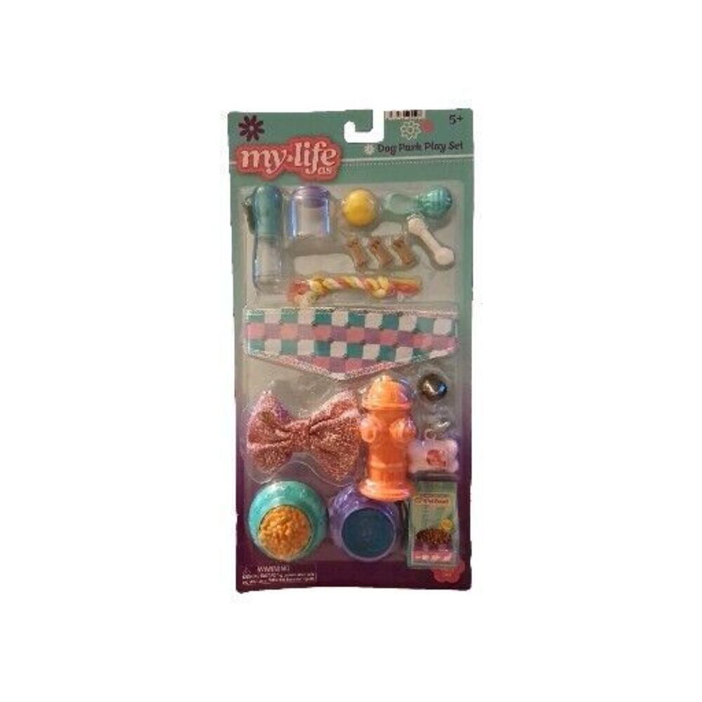 My Life As 18” Doll Dog Park Playset Puppy Pet Accessories NEW